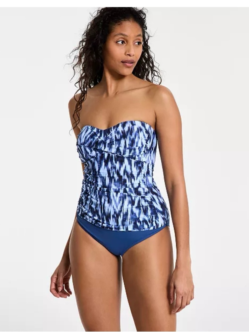 Anne Cole
Women's Twist-Front Shirred Bandeau Tankini Top